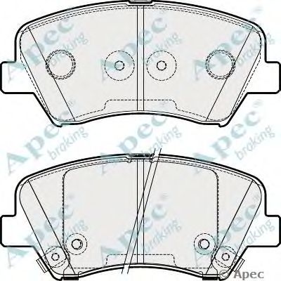 APEC BRAKING pad1865 -  Комплект тормозных колодок, дисковый тормоз